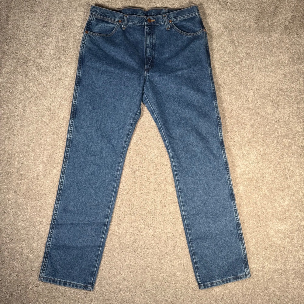 NWT Wrangler Cowboy Cut Original Fit Jeans 36x34 Blue Denim 13MWZ Rodeo - Picture 2 of 9